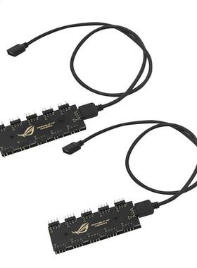 5V 3Pin/12V 4Pin RGB Synchronization HUB Splitter 1 to 10 RG