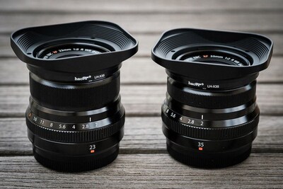 CNC Aluminum alloy Square Lens Hood with Cap for Fuji FUJIN