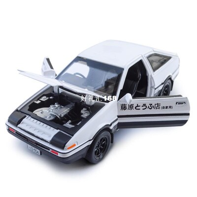 1:28 Toy Car INITIAL D AE86 Metal Alloy Car Diecasts & T