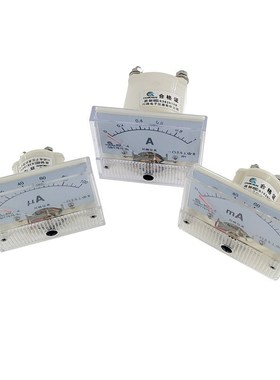 85C1 Ammeter DC Analog Current Meter Panel Mechanical Pointe