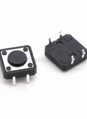 500Pcs 12 x 12mm x 4.3mm 12*12*4.3H Panel PCB Momentary Tact