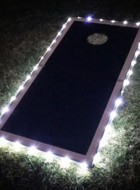 set of 2 Cornhole Board Edge Lights waterproof lights with