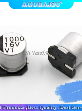 10PCS Electrolytic capacitor 16v1000uf 10*10mm SMD aluminum