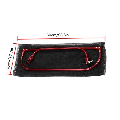 1PC Fishing landing Hand Nets Folding Carbon rod Nylon Colla