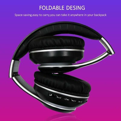 folable Bluetooth Headset Headphones Stereo Wireless LED