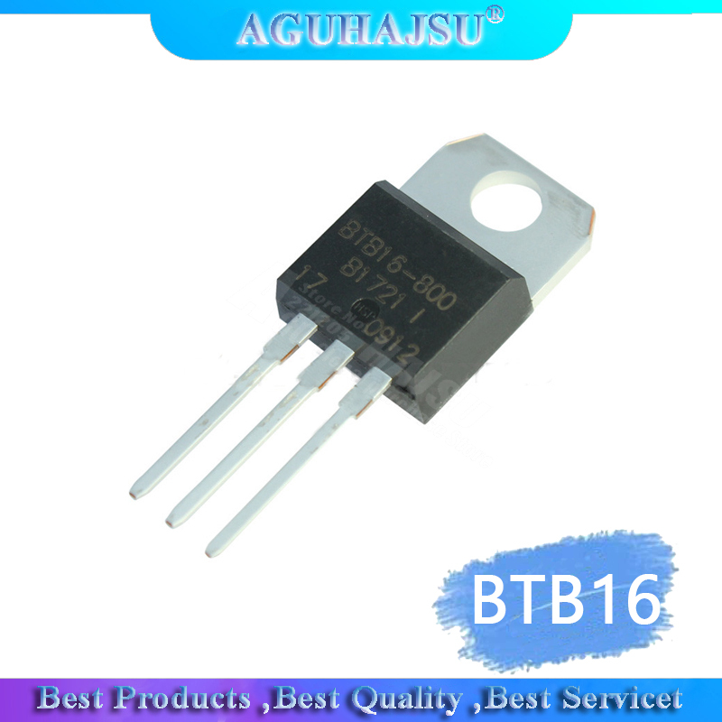 10pcs/lot BTB16-600BW BTB16 600BW Triac TO-220 molewei line-封面