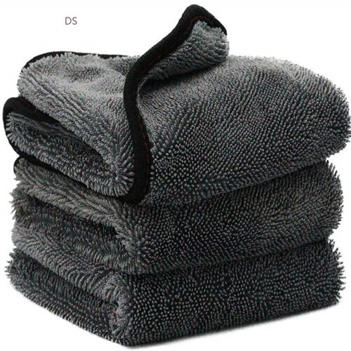 Car Wash Towel Microfiber Car Cleaning Drying Cloth Hemming