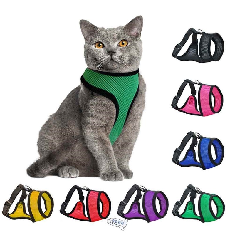 Cat Dog Adjustable Harness Vest Walking Lead Leash for Chihu