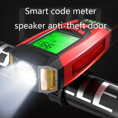 Bicycle Light With horn USB Bike Lamp COB LED Front Headligh