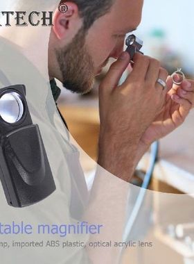 30X Pull Jewelry Magnifiers Magnifying Glass Portable Loupe
