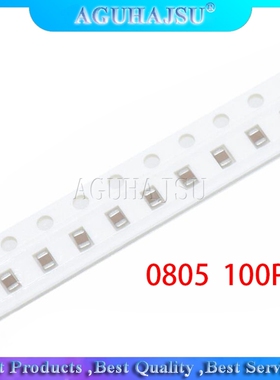 100pcs 100PF NPO Error 5% 50V 0805 100P 0.1NF SMD Thick Film