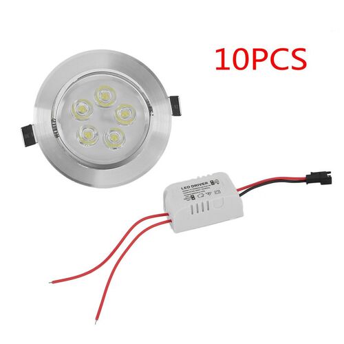 5W 10Pcs Bright Decorative Ceiling Lamp Light LED Reces Spot