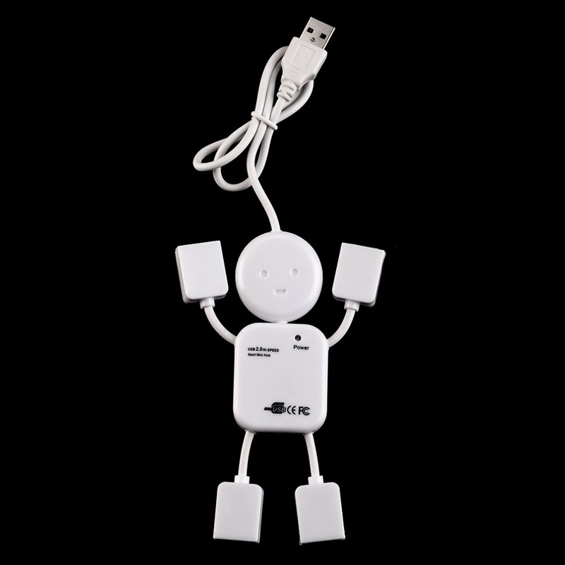 2019 Newest Humanoid 4 Port Hub High-Speed USB 2.0 Splitter