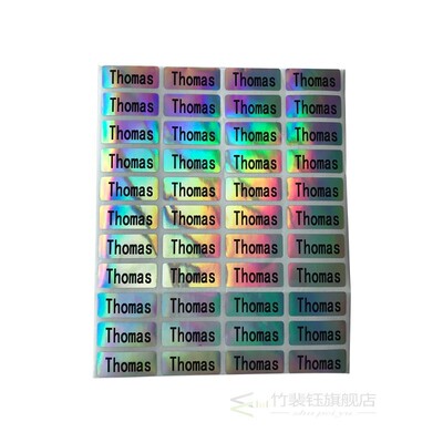 Colorful Changeable Name Sticker CustomWaterproof Personali