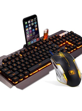Mechanical Feel Keyboard USB Wired Ergonomic Backlit Mechani