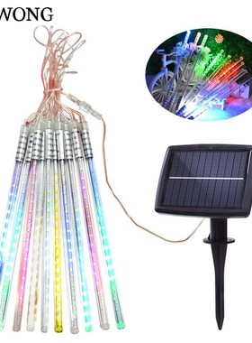 Solar Meteor Shower Rain Lights 10 ube 200 LEDs Outdoor Chri