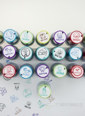 Self inking Cartoon Photosensitive Seal Teachers Stamp for h