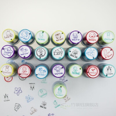 Self inking Cartoon Photosensitive Seal Teachers Stamp for h