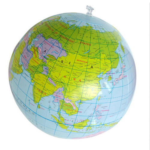 30cm Inflatable Globe World Earth Ocean Map Ball Geography L