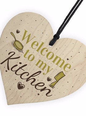 1PC Welcome To My Kitchen Plaque House Door Wall Sign Mum Da