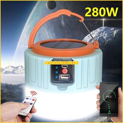 LED Solar Camping Light Spotlight Portable Solar Emergency L