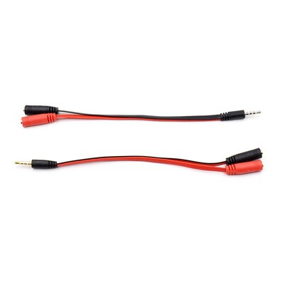 AUX 1 Male To 2 Female Spliter Wire 3.5 Mm Jack Audio Split