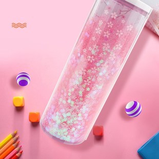 Stationery Box Quicksand Translucent Multifunctional Case Cy