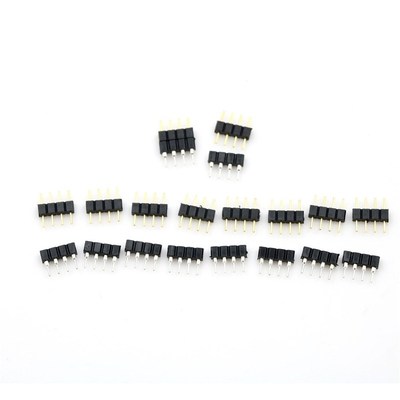 10sets/lot 4 Pin Needle Male And Female Type 4pin For RGB