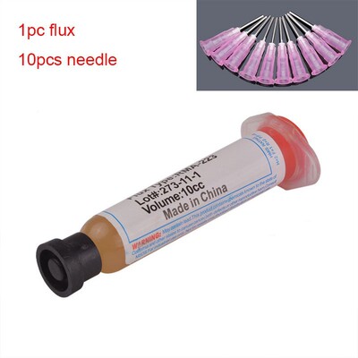 1x 10cc Solder PCB SMD Soldering Paste Flux Grease with 10pc