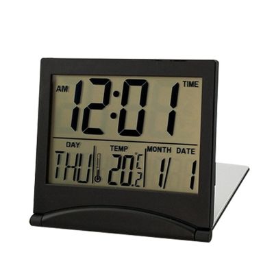 Digital Thermometer Calendar Folding LCD Digital Alarm Clock