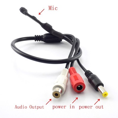 Sound Monitor Audio Pickup DC 12V  Mini Pickup Audio Microp