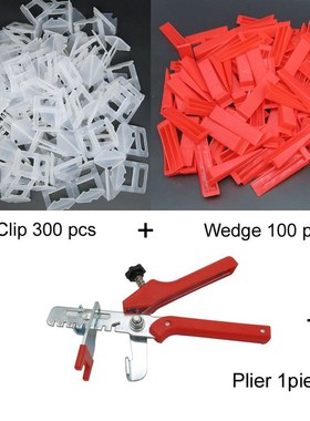 401pcs tile leveling system 3mm 300pcs clips+100pcs Wedges +