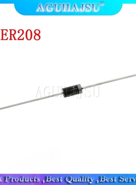 100PCS HER208 TUN-41 Schnelle Schalt Rectifier Diode 2A 100