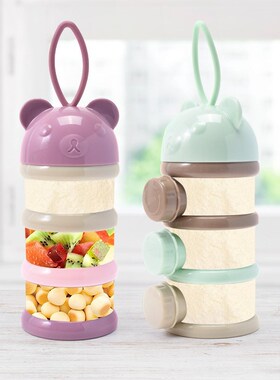 3/4 Layers Baby Milk Powder Formula Dispenser Food Storage B