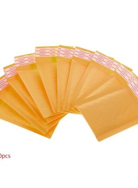 10 Pcs Kraft Bubble Mailers Yellow Padded Mailing Bags Paper