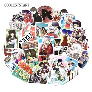 50Pcs/Pack Cartoon Anime Inuyasha Stickers For Laptop Lugga