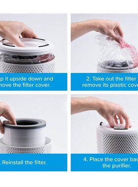 2Pcs For LEVOIT Vista 200 Air Purifier Filter 3-In-1 3 Stage