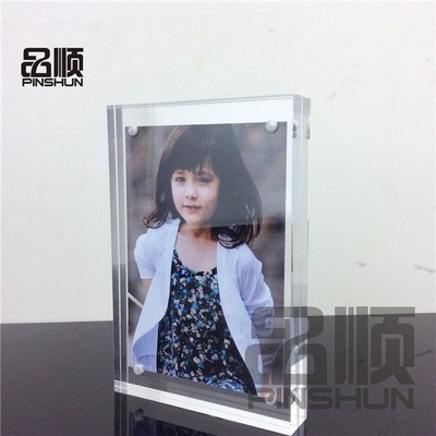 Picture frame plexiglass surface transparent frame on the