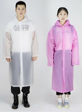 Durable Mens Womens One piece Waterproof Jacket Rain Coat H