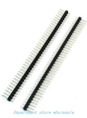 1x40 Pins Male 2.54 mm Pitch Single Row Pin Header Strip 10