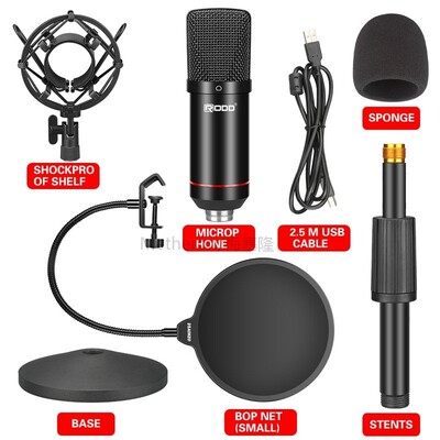professional podcast microphone Kit Desktop Stand Laptop for