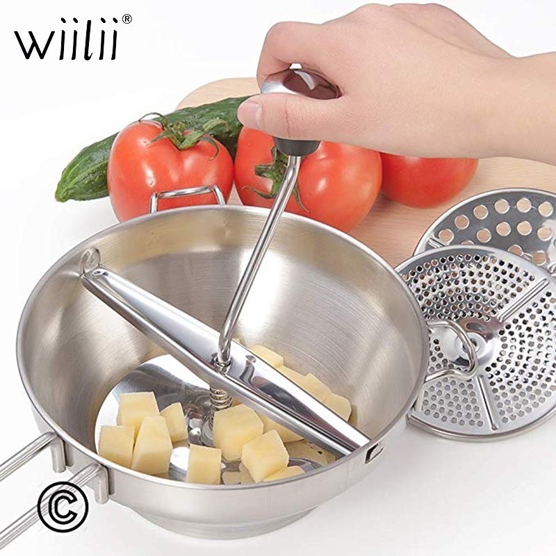 Stainless Steel Potato Masher Good Grips Food Mill Cookware