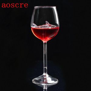 300ml High Heel Shark Red Wine Glass Cup Crystal Bottle The