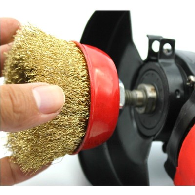1Pc Bowl- Wire Brush Steel Wire Wheel Electric Drill Grindin