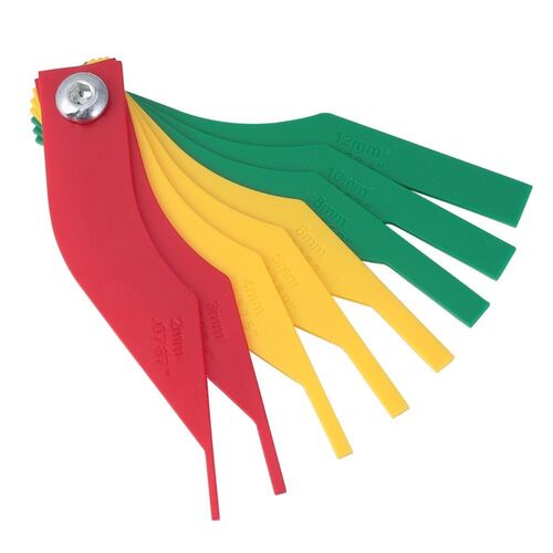 Car Brake Pads Universal Scale Thickness Gauge Measuring In