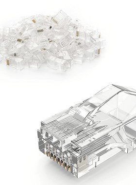 CAT6 RJ45 Connector 100 Pack,Cat6 RJ45 Ends 8P8C UTP Network