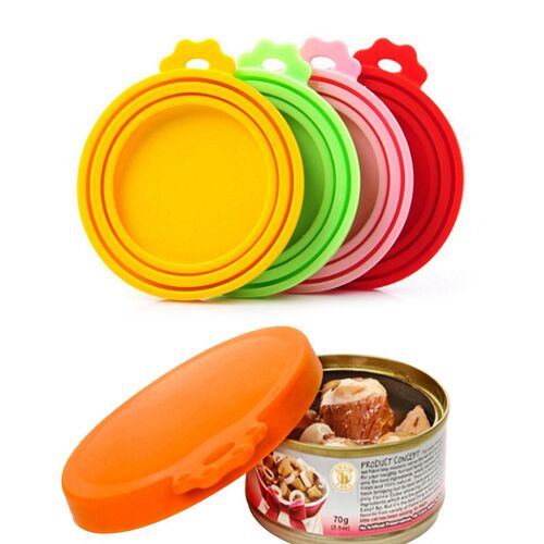 Portable Silicone Dog Cat Canned Lid Pet Food Cover Storage