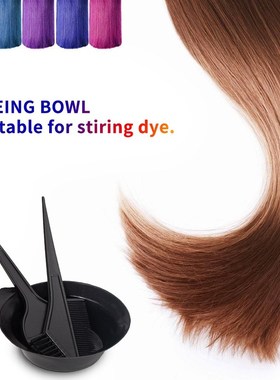 3Pcs/Set Black Hair Dyeing Accessories Kit Hair Coloring Dye