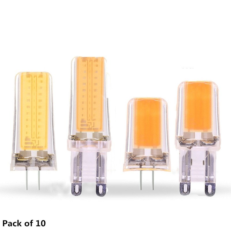 10pcs LED bulb G9 G4 -in 220V 4w 2.5w 2700K 6400K COB lamp b