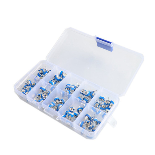 100pcs/Box RM065 Potentiometer Adjustable Resistor Kit 500 -